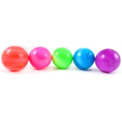 Hoppebold med Lys 5 ass Farver 1stk