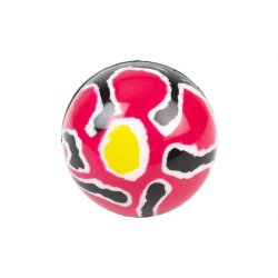 Hoppebold 4,5 cm. flerfarvet