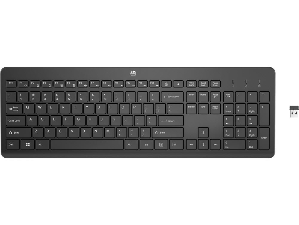 HP 230 Wireless Keyboard, Black - Nordic Consumer