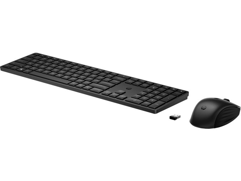 HP 650 Wireless Desktop set Black - Nordic