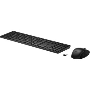 HP 650 Wireless Desktop set Black - Nordic
