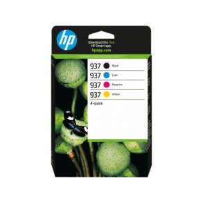 HP 937 CMYK Original Ink Cartridge 4 Pack