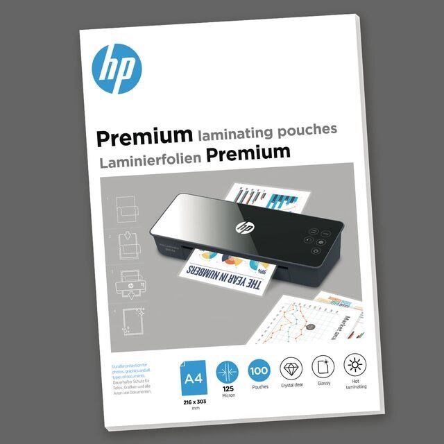 HP Lamineringslomme Premium 125my A4 (100)