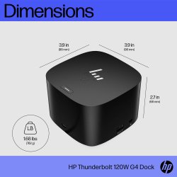HP Thunderbolt 120W G4 Dock, Black