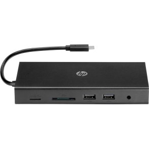 HP Travel USB-C Multi Port Hub, Black