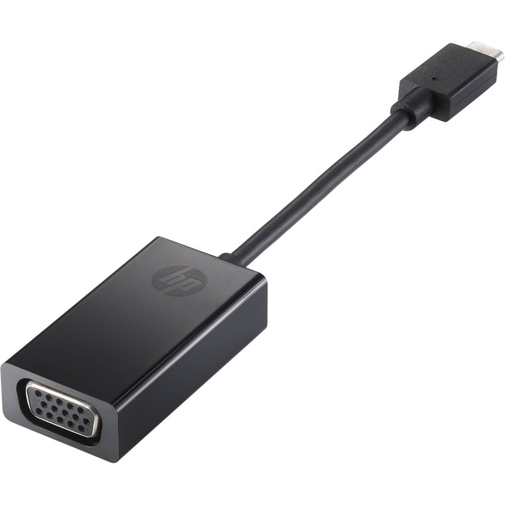 HP USB-C to VGA Adapter, Black