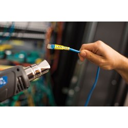 HSe-661E sort p gul krympeflextape &#150; 31 mm