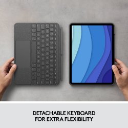 iPad Pro 11'' (1/2/3rd gen.) Combo Touch Grey