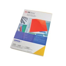 Indbindingsomslag karton HiGloss A4 sort 100