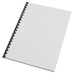 Indbindingsomslag karton laederpraeg hvid 100