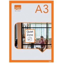 Infotavle magnetisk/selvklb A3 orange (2)