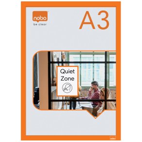 Infotavle magnetisk/selvklb A3 orange (2)