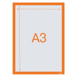 Infotavle magnetisk/selvklb A3 orange (2)