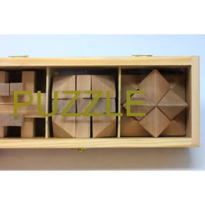 IQ Tr Puzzle - 3 i en Box