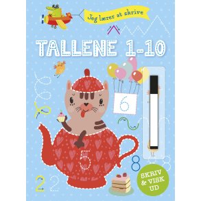 Jeg Lrer at Skrive Tallene 1-10 Skriv og Visk ud