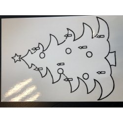 Julestickers til vindue ass motiver