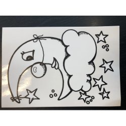 Julestickers til vindue ass motiver