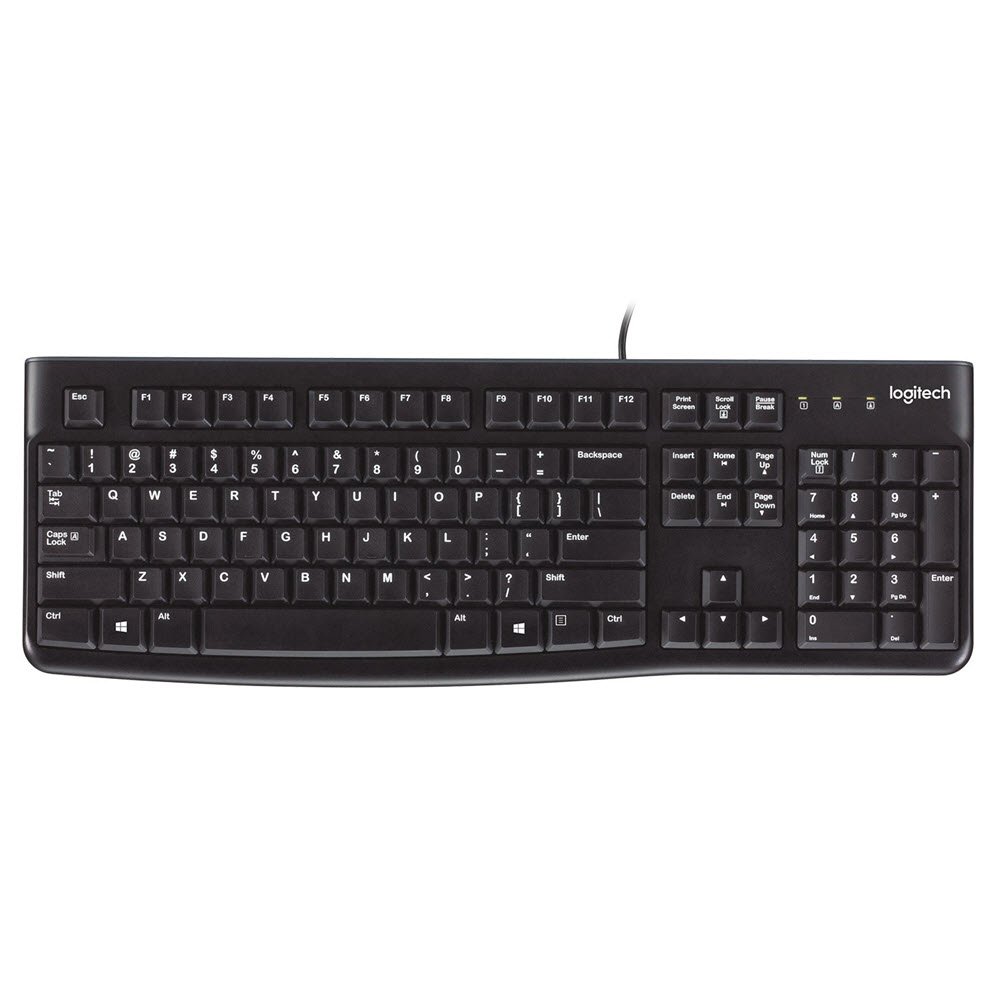 K120 Keyboard, Black (Nordic)