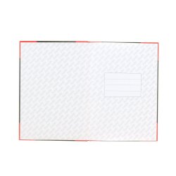 Kinabog A4 Sort/Rd 96 Sider Linjeret