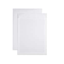 Konvolut B4 hvid m/pap 120/450g P&S u/rude (125)