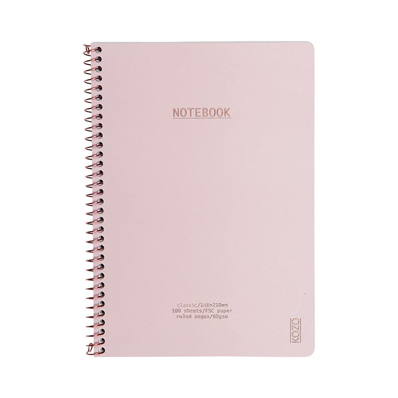 Kozo Notesbog A5 Lin Classic Dusty Pink