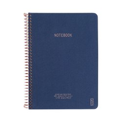 Kozo Notesbog A5 Lin Navy