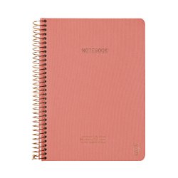 Kozo Notesbog A5 Lin Soft Coral