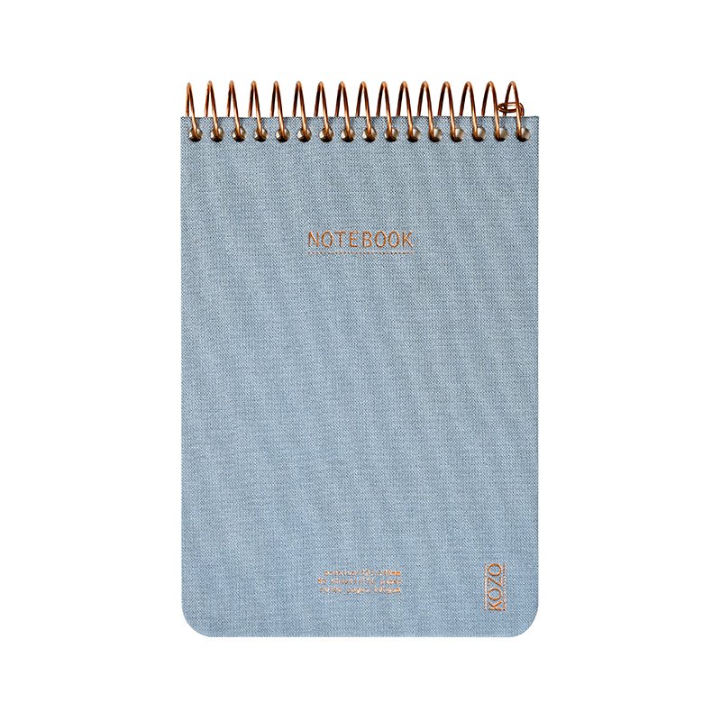 Kozo Notesbog A6 Lin D. Blue