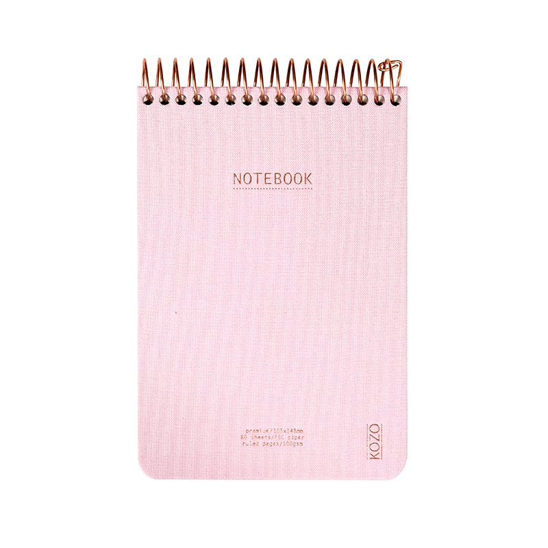 Kozo Notesbog A6 Lin D. Pink