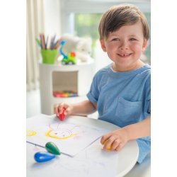 Kridt Brn 3+ 4 Farvede Farver