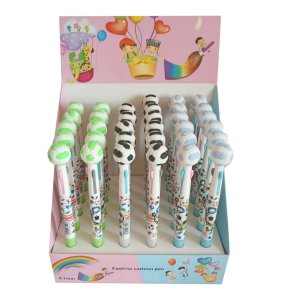 Kuglepen Fodbold med 3 Farver