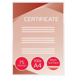 Lamineringslomme GBC A4 75mic mat (100)