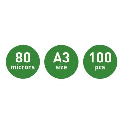 Lamineringslomme UDT glans 80my A3 (100)