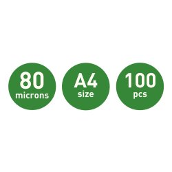 Lamineringslomme UDT glans 80my A4 100 stk