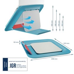 Laptop riser Leitz Cosy 17" bl