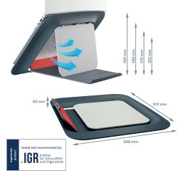 Laptop riser Leitz Cosy 17" gr