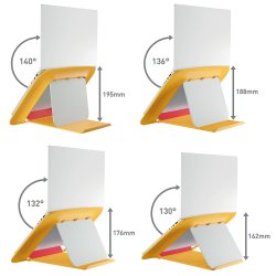 Laptop riser Leitz Cosy 17" gul
