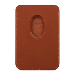 Leather wallet with MagSafe - Tan
