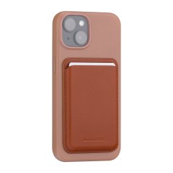 Leather wallet with MagSafe - Tan