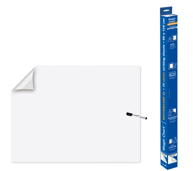 Legamaster MagicChart Whiteboard 90 x 120cm 15 ark