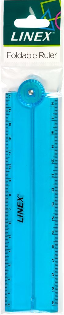 Linex Foldbar Lineal 15-30cm Bl