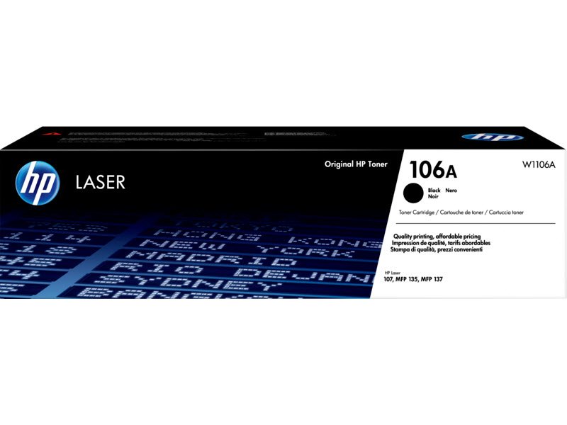 LJ 106A Black LaserJet Toner Cartridge 1K