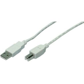 LogiLink USB 2.0 A-B Cable, Grey (3m)