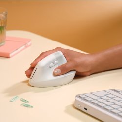 Logitech Lift Mac Vertical Ergo Mouse Off-White
