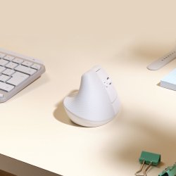 Logitech Lift Mac Vertical Ergo Mouse Off-White