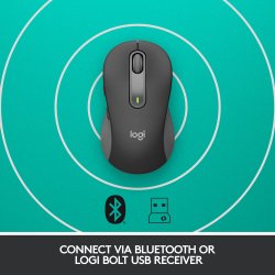 Logitech Signature M650 L Wireless Mouse, Graphite