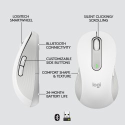 Logitech Signature M650 L Wireless Mouse Left