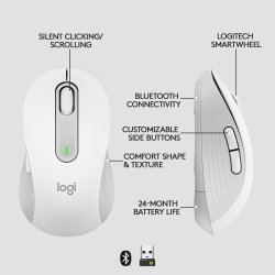 Logitech Signature M650 L Wireless Mouse Off-white