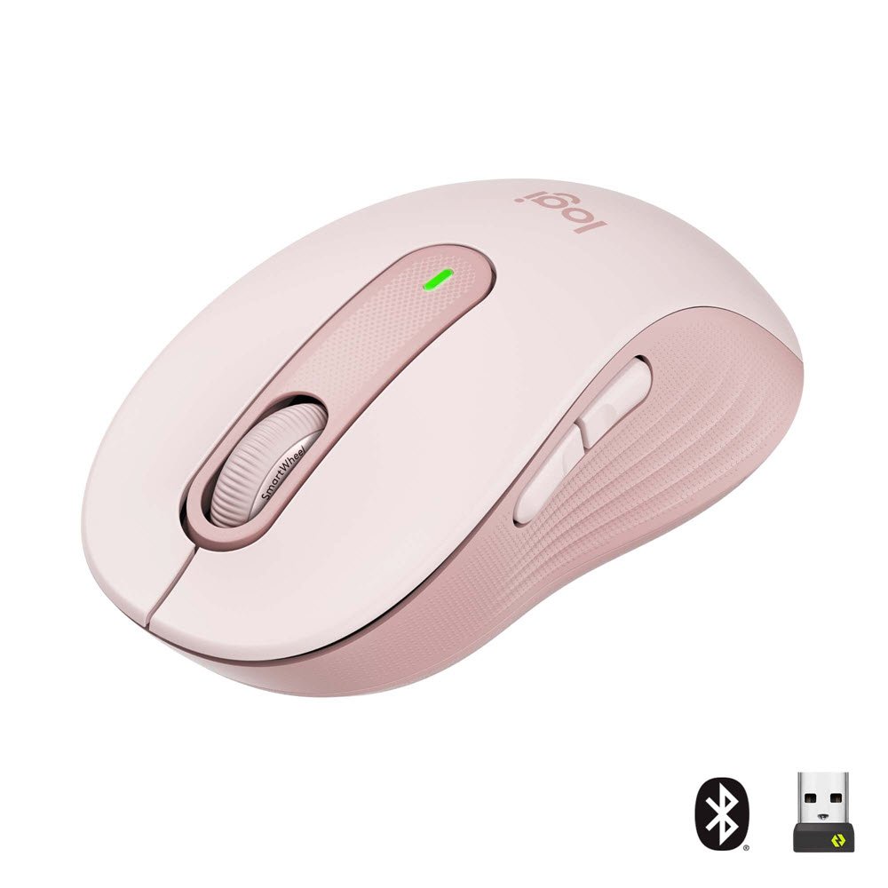 Logitech Signature M650 L Wireless Mouse, Rose