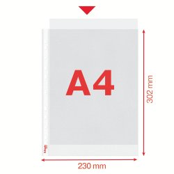 Lomme 30my PP prget A4 T (100)